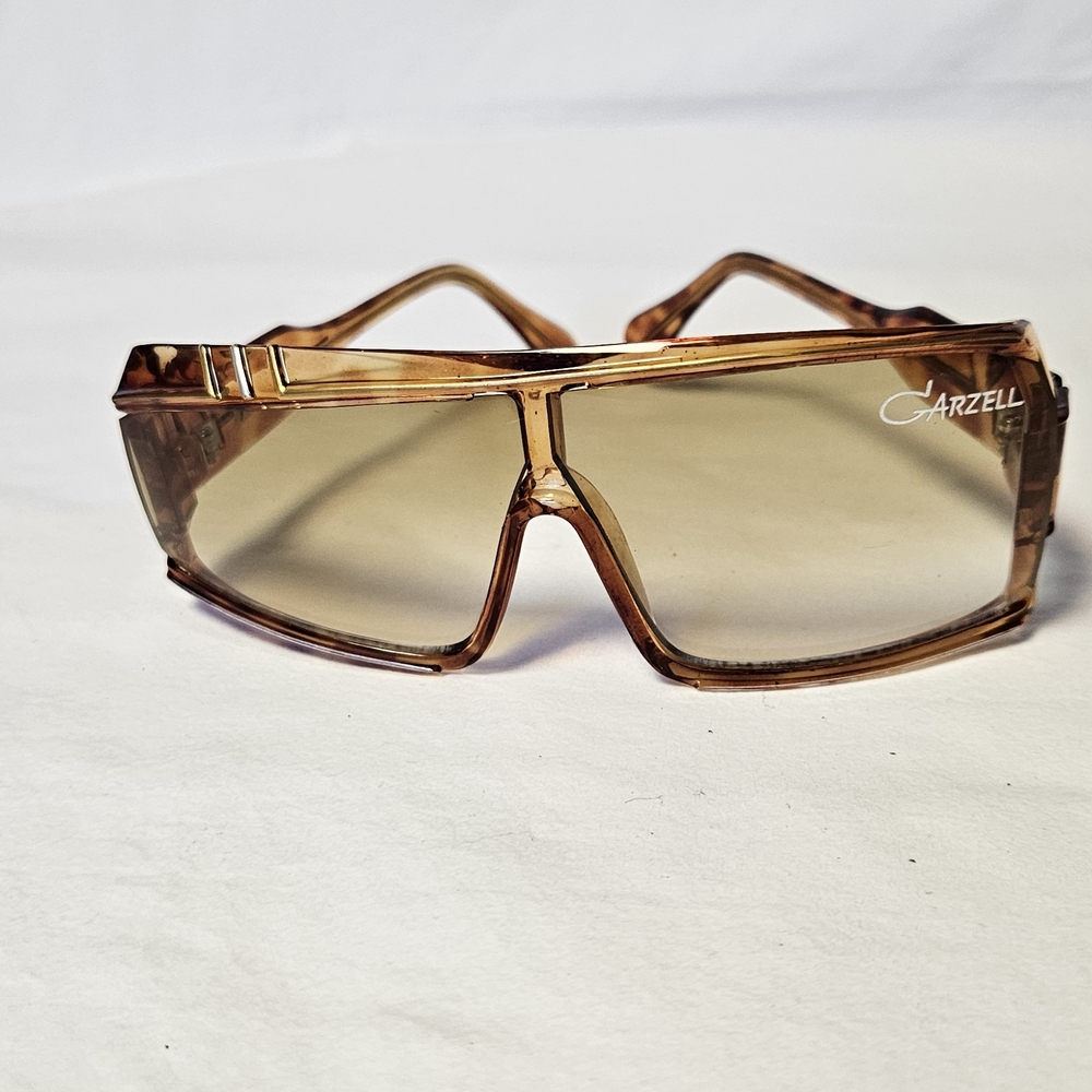 Vintage 1980s Garzell 8980 Shield Sunglasses – Korean Made Retro Hip Hop Eyewear